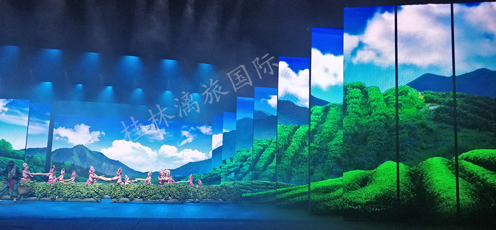 桂林千古情舞台屏幕布景大气华丽